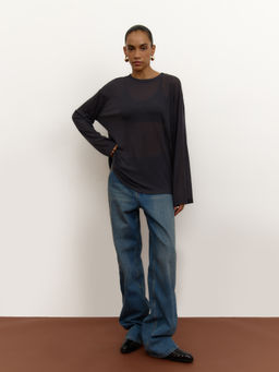 Лонгслив из трикотажа прямого силуэта - Mollis фото 6