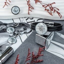 Серьги из муранского стекла METALLICA LS3553