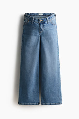 MAMA Wide Low Waist Ankle Jeans