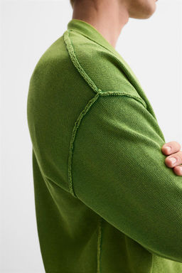 WASHED CARDIGAN WITH REVERSE EFFECT - Zara фото 2