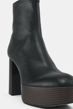 PLATFORM HEELED ANKLE BOOTS