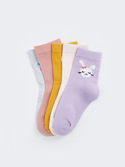 Bask?l? K?z Bebek Soket ?orap 5li - Waikiki фото 2