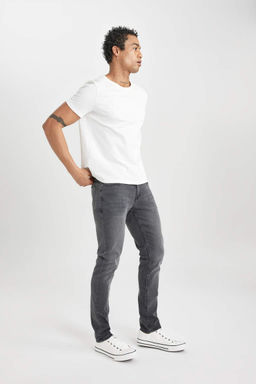 Джинсовые брюки скинни Carlo очень узкого кроя с нормальной талией и очень узкими штанинами - Defacto фото 5