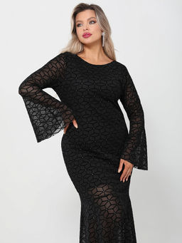 Платье Габриэлла 0455-1амх черный кристалл