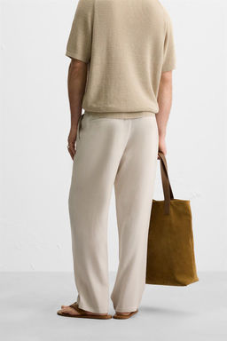 RELAXED FIT LYOCELL TROUSERS - Zara фото 23