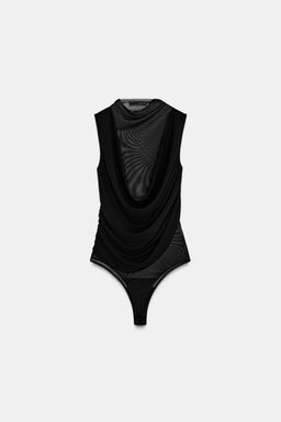 COMBINED TULLE BODYSUIT - Zara фото 6