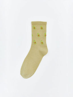 Avokoda Desenli Kad?n Soket ?orap