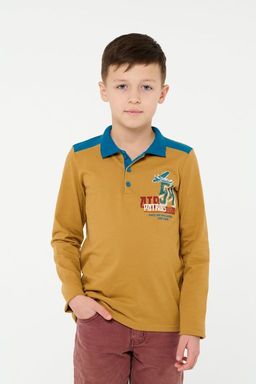 Лонгслив поло для мальчика М 068-11 -50%