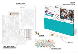 ФРЕЯ PNB/PL-107 Набор для раскрашивания по номерам 50 х 40 см Пушистый ансамбль  фото 7