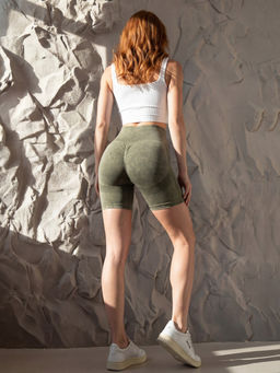 Велосипедки женские цвета хаки 240_1Kh - Mtforce фото 4