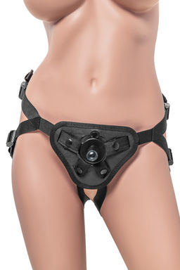 Трусики для страпона TOYFA RealStick Strap-On Dylan, экокожа, черные