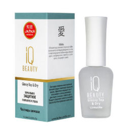 IQ Beauty Зеркальное защитное покрытие и сушка / Glossy Top & Dry, 12,5 мл  фото 2