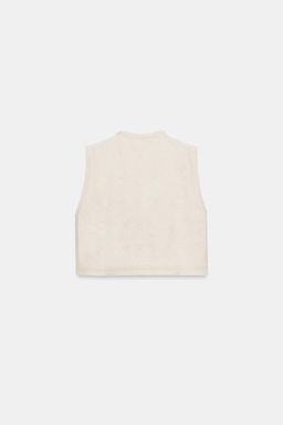 TEXTURED KNIT WAISTCOAT TOP - Zara фото 8