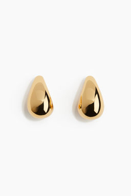 Pendientes cupula chapados en oro - H&m фото 4