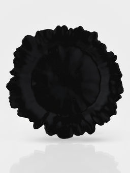 Тарелка подстановочная Magistro «Сияние», d=33, h=3 см, стекло, чёрная