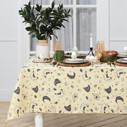 Скатерть пасхальная, Доляна Сhicken farm 220х144 см, 100% хлопок, 164 г/м2  фото 13