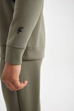 DeFactoFit Спортивная толстовка стандартного кроя с капюшоном для подводного плавания  фото 6