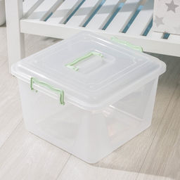 Контейнер для хранения «Комфорт», 15 л, 32×34×22.5 см, с крышкой, МИКС