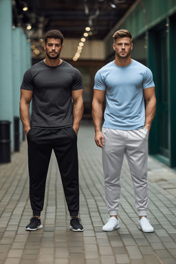Gri-Siyah Regular/Normal Kesim Pacas? Lastikli Jogger 2li Paket Esofman Alt? TMNAW22EA0279