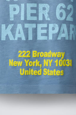 CAMISETA ESTAMPADO SKATE / Azul - Zara фото 4