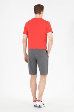 Мужские трикотажные шорты антрацитового меланжа - U.s. polo assn фото 4