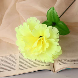 Цена за 10 шт. Цветы искусственные «Глоксиния соната», h=20 см, d=11 см, жёлтые МИКС