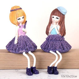 Цена за 2 шт. Фигурка Лаванда висячие ножки 2 штуки набор 22 см / 9639 /уп 48/