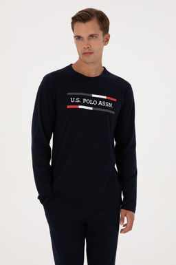Erkek Lacivert Pijama Tak_m_ Sepette S_rpriz _ndirim - U.s. polo assn фото 3