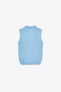 KNITTED POLO TOP - Zara фото 9