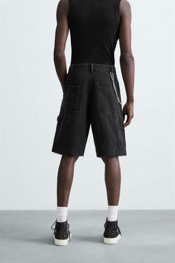 CARPENTER POCKET DENIM BERMUDA SHORTS - Zara фото 12