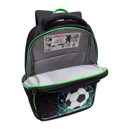 RAn-589-3 Рюкзак школьный с чехлом для мелочей - Grizzly фото 27