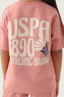 Розовый пижамный комплект для девочки - U.s. polo assn фото 5