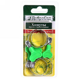 Цена за 3 шт. Хомут обжимной с барашком 32мм 4шт ДоброСад
