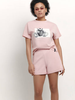 CONTE Шорты А-силуэта из футера с боковыми карманами LS 1638 romantic pink romantic pink