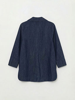 Ba?lama Detayl? Kad?n Jean Ceket