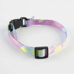 Ошейник для собак и кошек с фастексом Листья, 30х1 см - Пушистое счастье фото 2