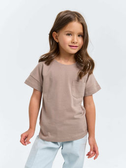 Футболка базовая Кокос с карманом - Bungly фото 2