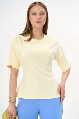 Футболка с завязками Николь (жёлтый)