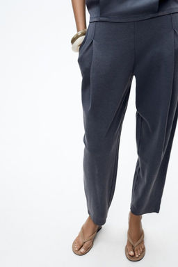 WASHED PLEATED TROUSERS - Zara фото 11