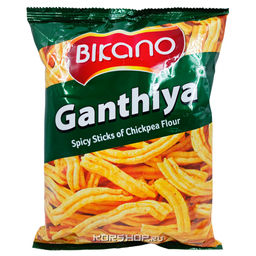 Индийская закуска из нутовой муки Ganthiya Bikano, Индия, 200 г Акция