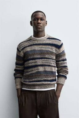 STRIPED JACQUARD SWEATER - Zara фото 2