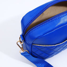Сумка кросс-боди на молнии, цвет синий - Simaland фото 8