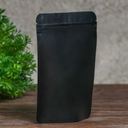 Цена за 100 шт. Пакет дой-пак, матовый, черный, 10×15×4 см