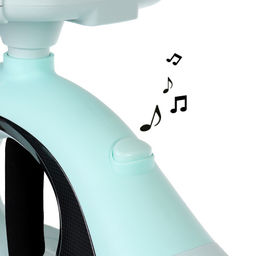 Толокар COMIRON QT-8098/светящиеся полиуретановые колеса 90 мм/ Голубой/уп4 - Галеонтрейд фото 12