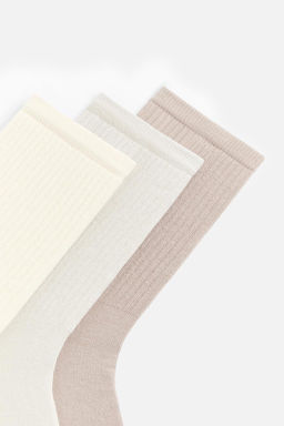 PACK OF 3 RIBBED SOCKS - Zara фото 3