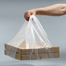 Цена за 100 шт. Пакет майка, полиэтиленовый «Для пиццы», прозрачный 32×60 см, 18 мкм