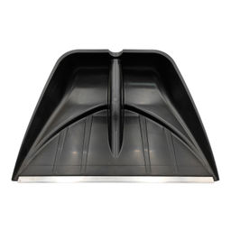 Лопата снеговая "Профи" п/эт. черная, с алюм.накл., без черенка, 555х410мм