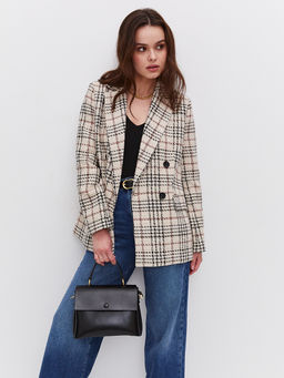 Двубортный жакет в клетку - TO BE ONE фото 3