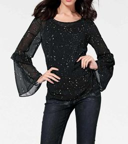 Блузка, черно-белая