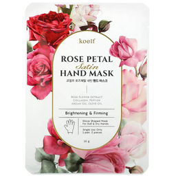 Koelf Rose Petal Satin Hand Mask, 16g - Маска-перчатки для рук с экстрактом розы
